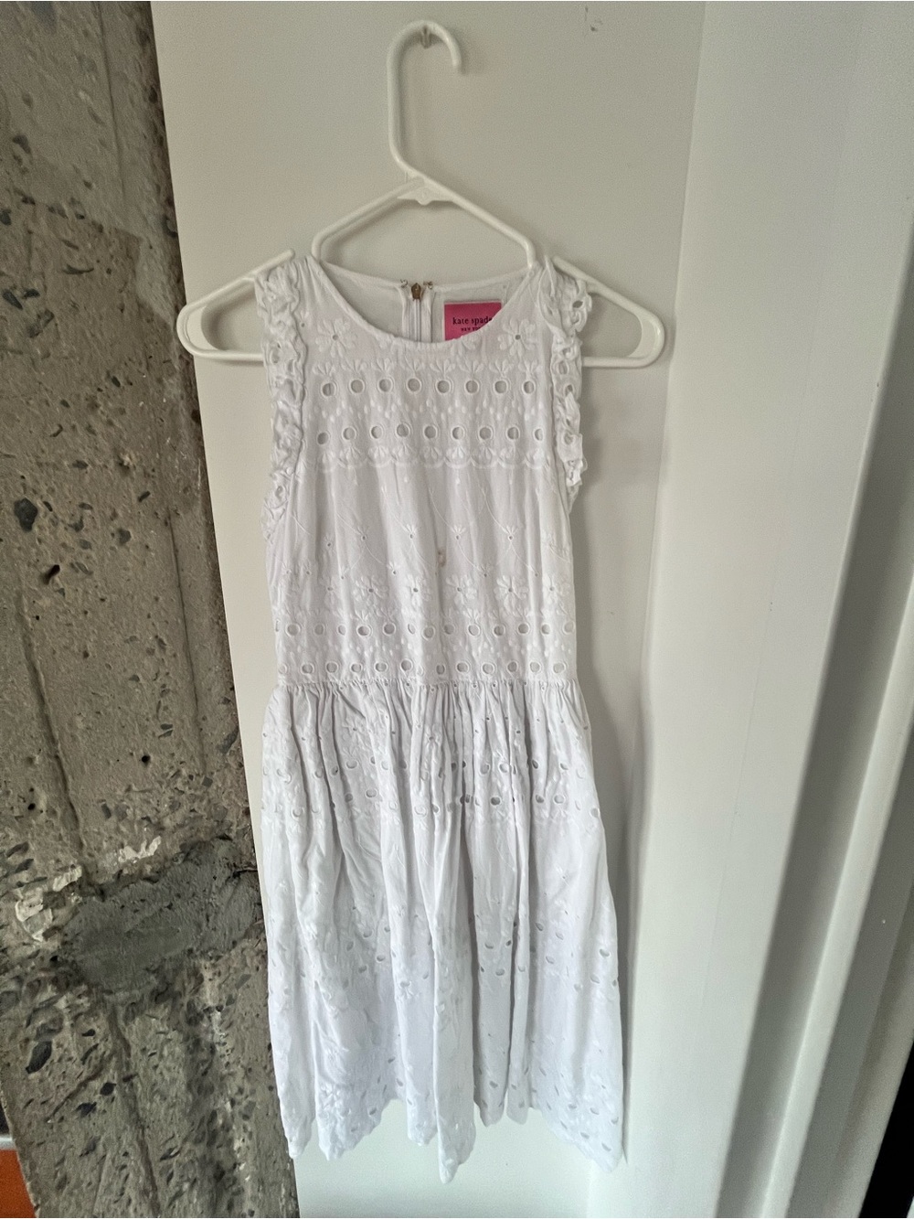 kate spade White Eyelet Sleeveless Dress for Girls